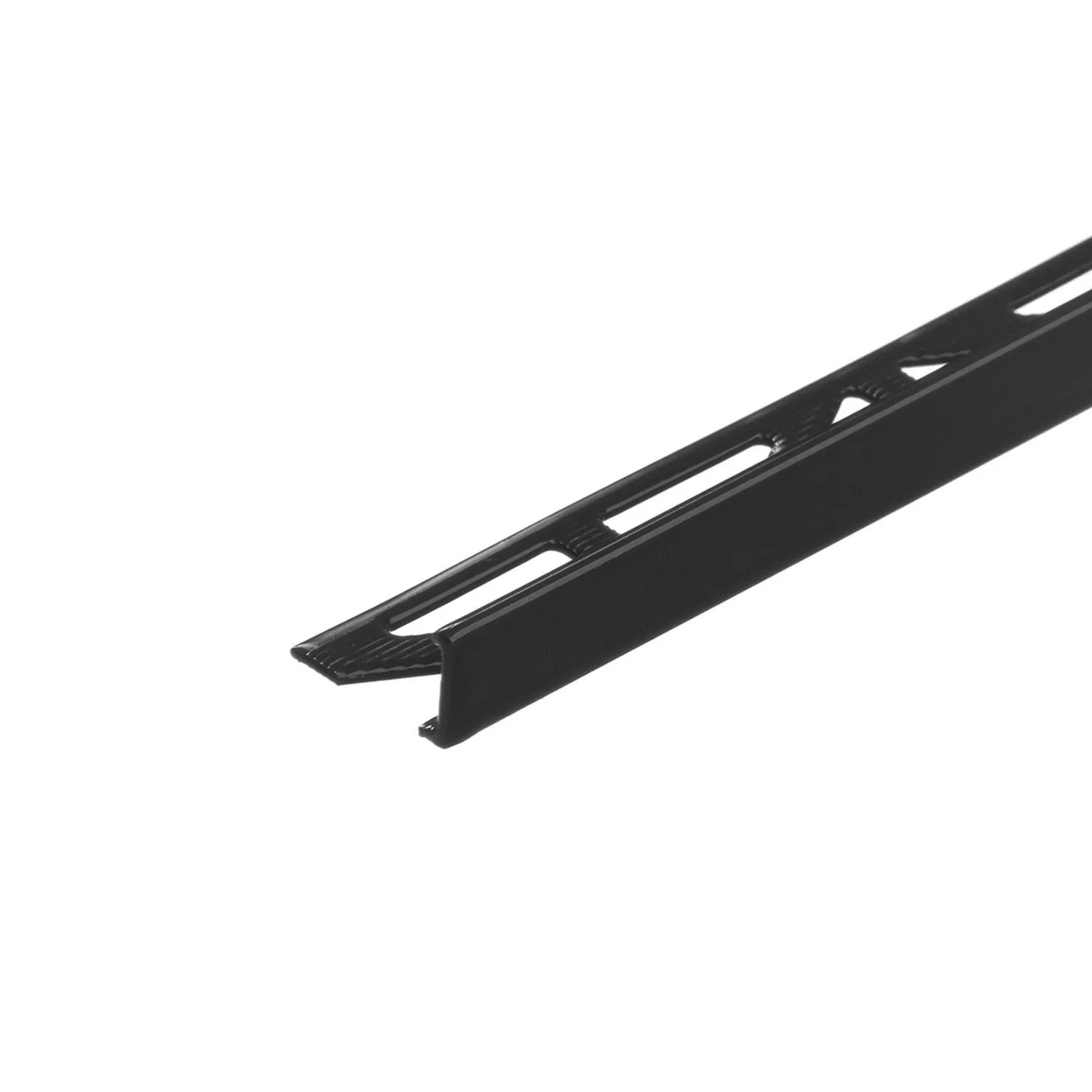 Cezar Profil aluminiowy do glazury czarny 10x1x2500 mm