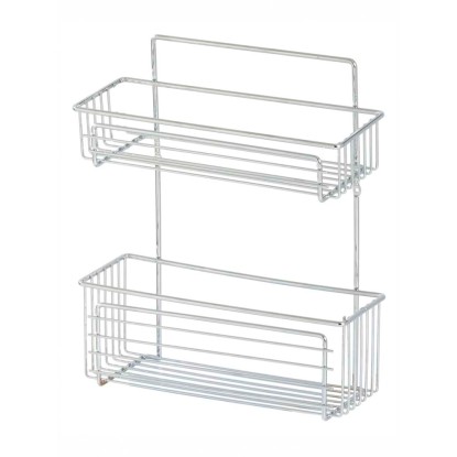 OBI Koszyk na przybory toaletowe Aldabra z 2 półkami chrom