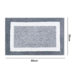 Dywanik mikrofibra szary 50x80