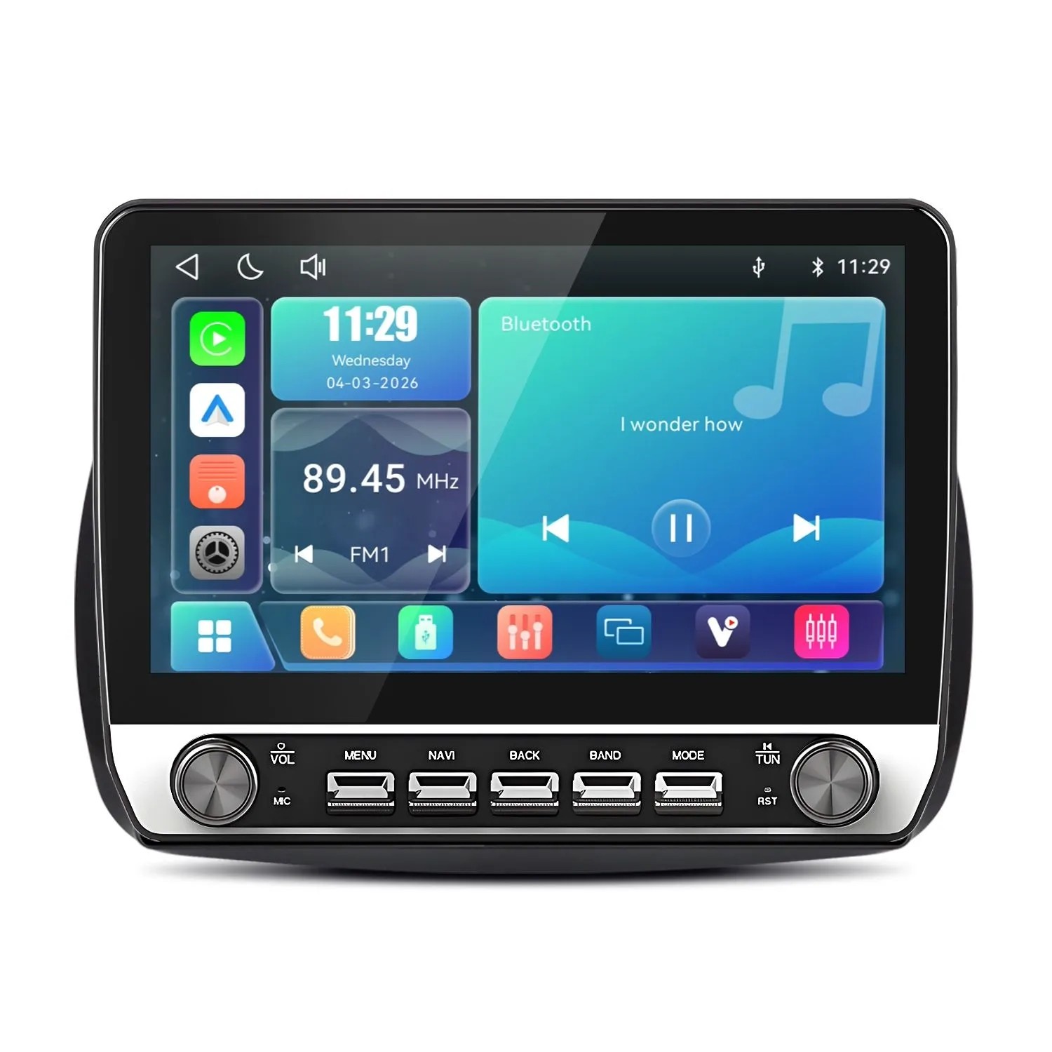 Junsun Radio Samochodowe Do Benz Smart Fortwo 2015-2019 Linux Z Pokrętłem