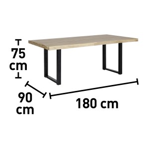 Stół ogrodowy TETONIA nogi proste
