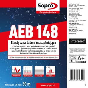 Sopro AEB 148 taśma uszczelniająca, elastyczna i wodoodporna do płytek.