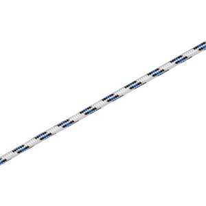 Biało-niebiesko-czarna lina żeglarska, Ø 10 mm, dostępna na metry.