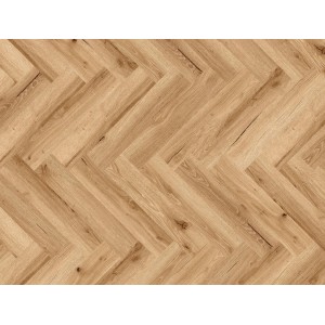 Jasne panele winylowe w jodełkę na podłogę.