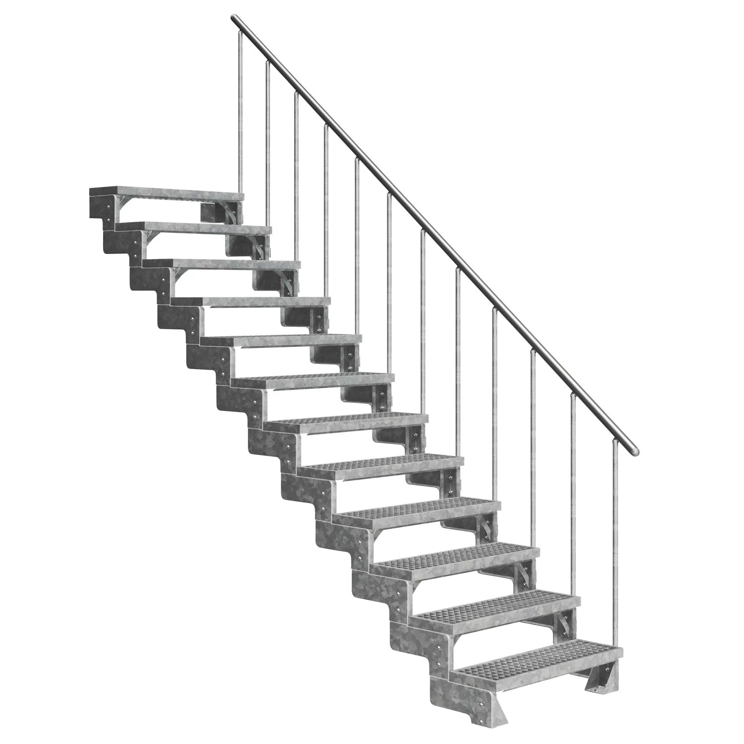 Dolle Schody zewnętrzne Garden krata stalowa 80 cm 12 stopni80 cm