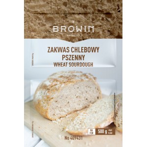 Browin zakwas pszenny do chleba, idealny dla piekarzy hobbystów w winiarstwie i przetwórstwie.