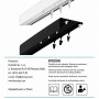 Kowalski Szyna aluminiowa z osłoną WIDE agrafka 450 cm czarna_5