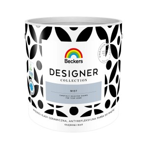 Wiadro z farbą Beckers Designer Collection w kolorze Mist, idealne do ścian.
