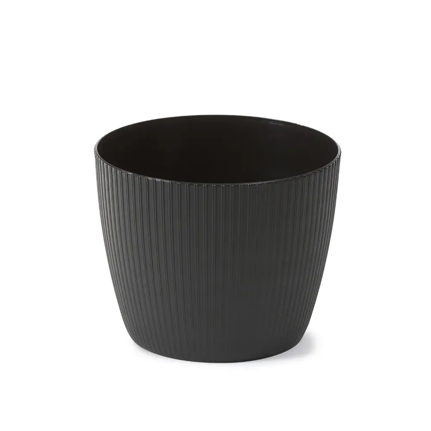 Osłonka Magnolia recycled czarna - śr. 22 cm