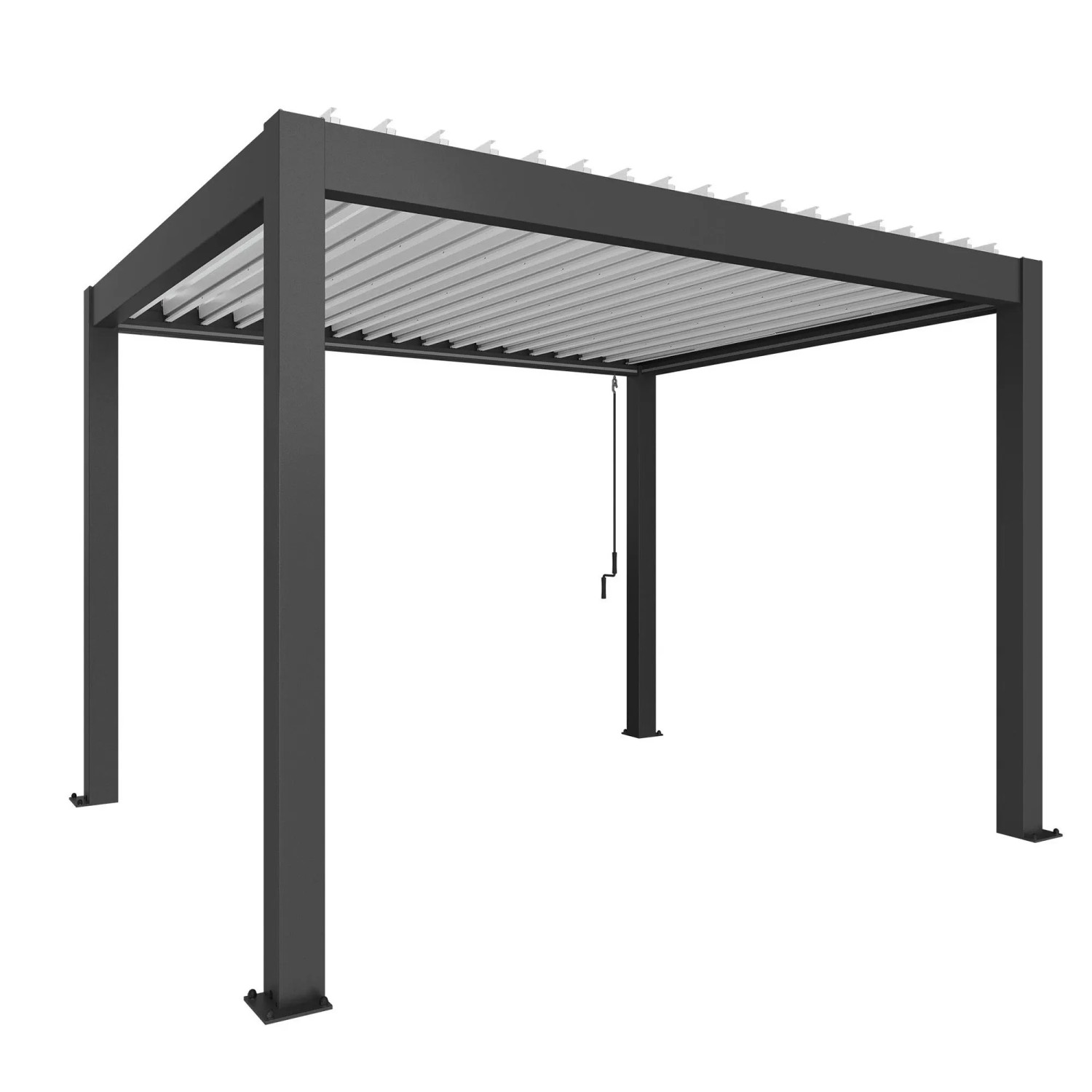 Biohort Pergola 3,5 m x 3 m Ciemnoszaro-biała