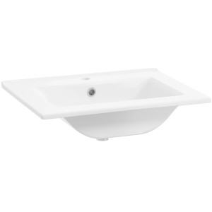 t.b.t. Biała umywalka nablatowa do montażu na szafce.