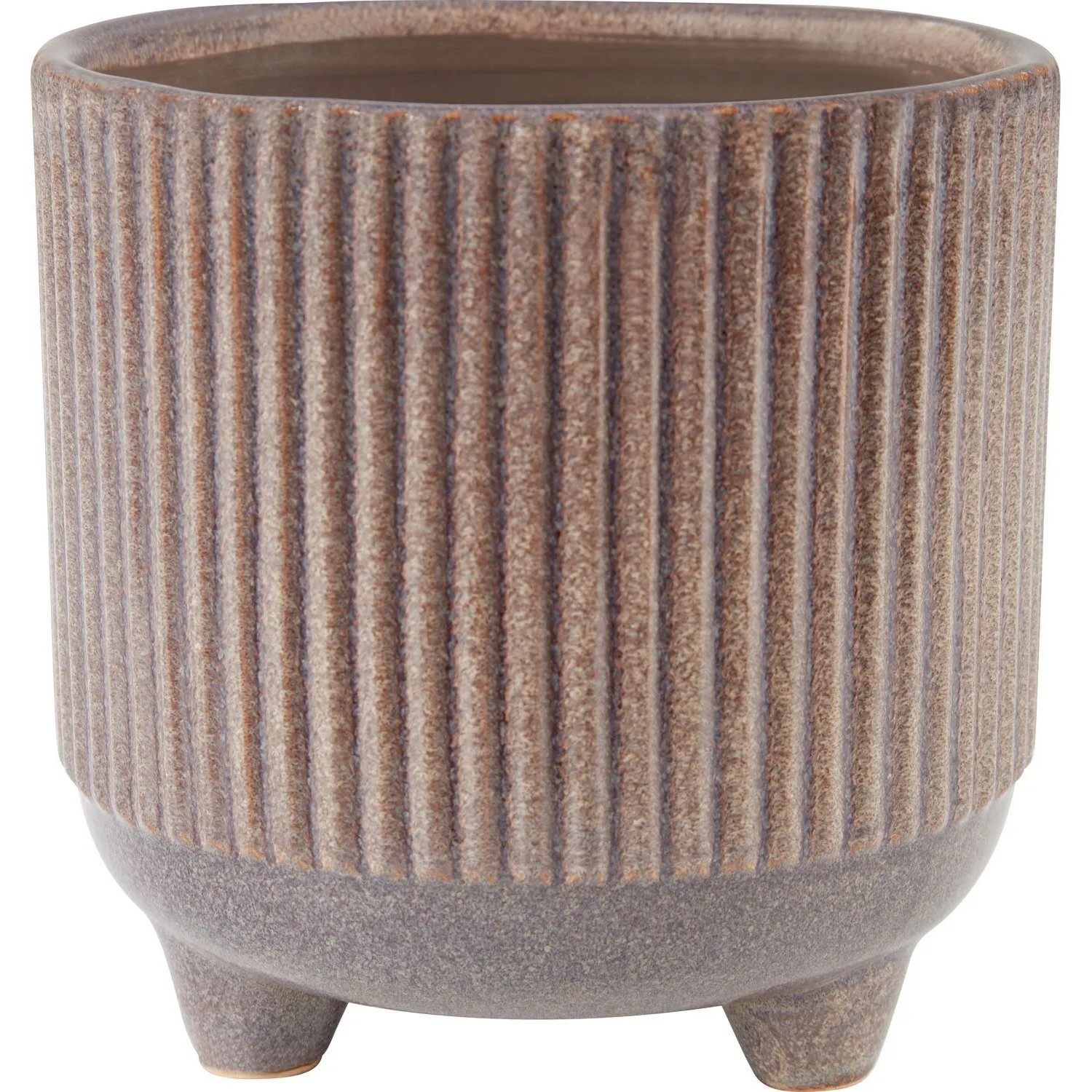 Osłonka Sandy na nóżkach brązowa - śr. 8 cm