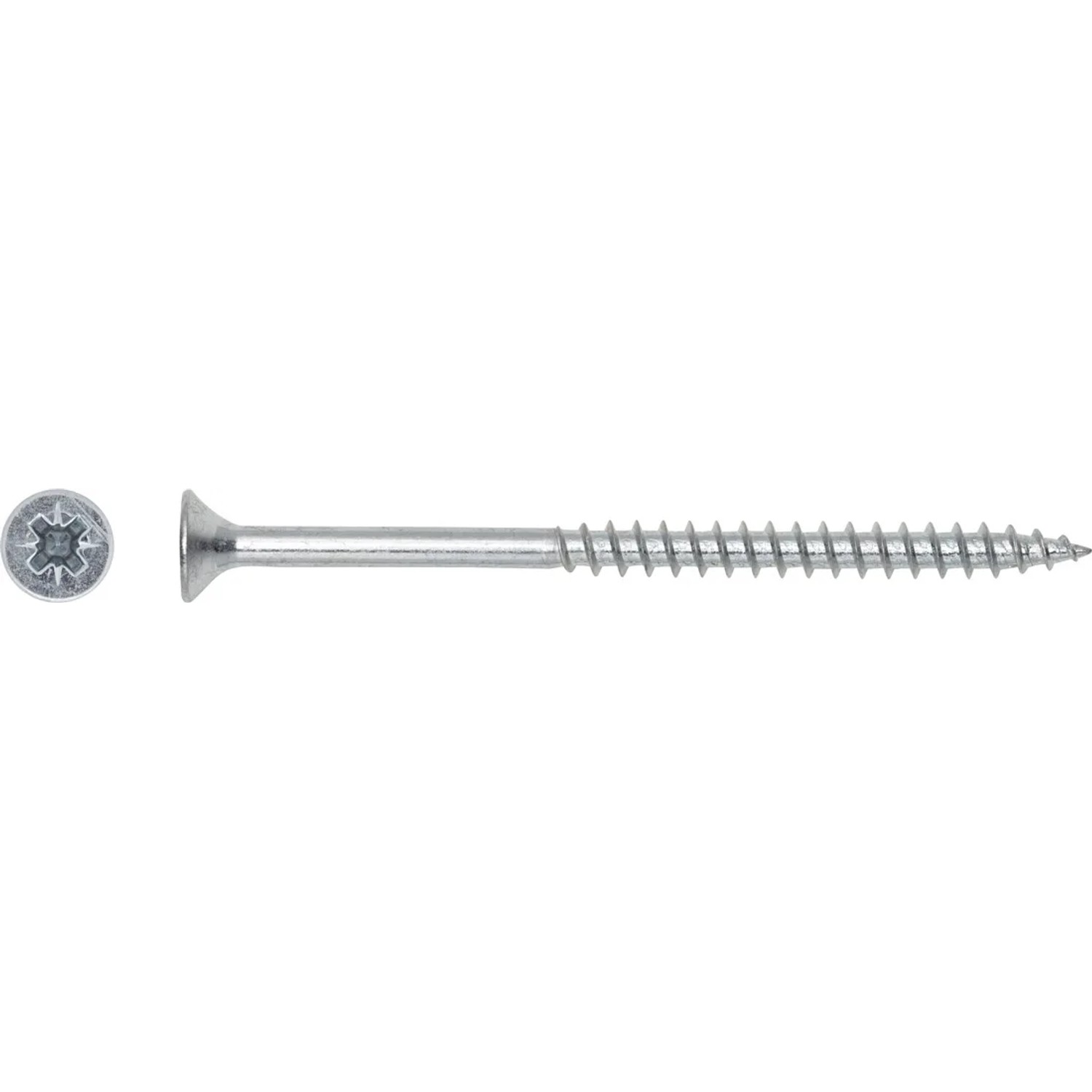 LUX-TOOLS Wkręt uniwersalny z łbem stożkowym płaskim TX 5 mm x 60 mm ocynk 10 sz