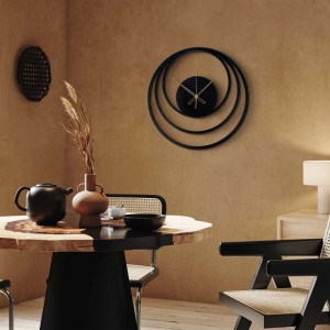 STYLER Zegar 3D CLOCK NOAH CL007 śr. 57 cm czarny