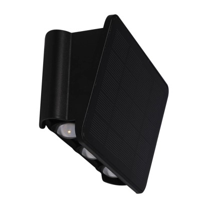 Eko-Light Kinkiet solarny Alf 4W 6000K 50Im IP54 czarny