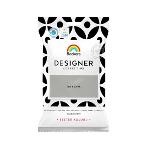 Beckers Designer Collection Farba do ścian Rhythm jako próbka koloru w torebce.