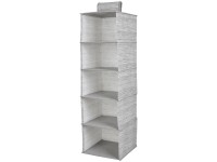 Organizer zawieszany MIAMI 5 półek 28 x 28 x 95 cm beżowy