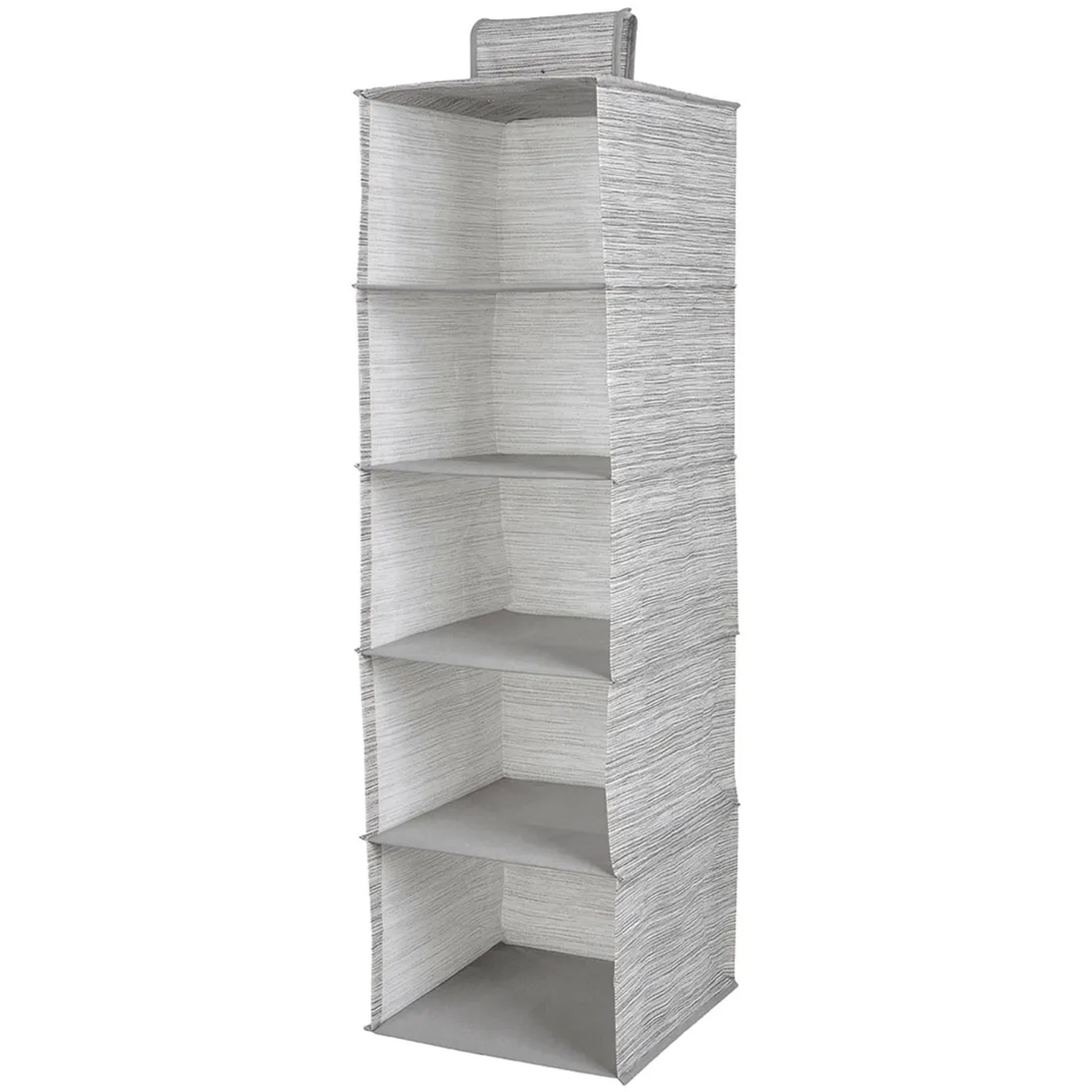 Organizer zawieszany MIAMI 5 półek 28 x 28 x 95 cm beżowy