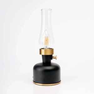 Düwi Lampka ładowalna OLIA E14 2,5W 1800K 20-200lm IP44 czarna