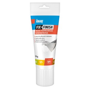 Tuba Knauf Fix+Finish, masa naprawcza do wnętrz, biała.