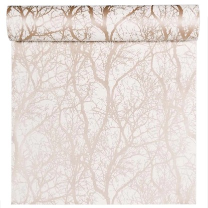 Tapeta winylowa na flizelinie TREES beżowa