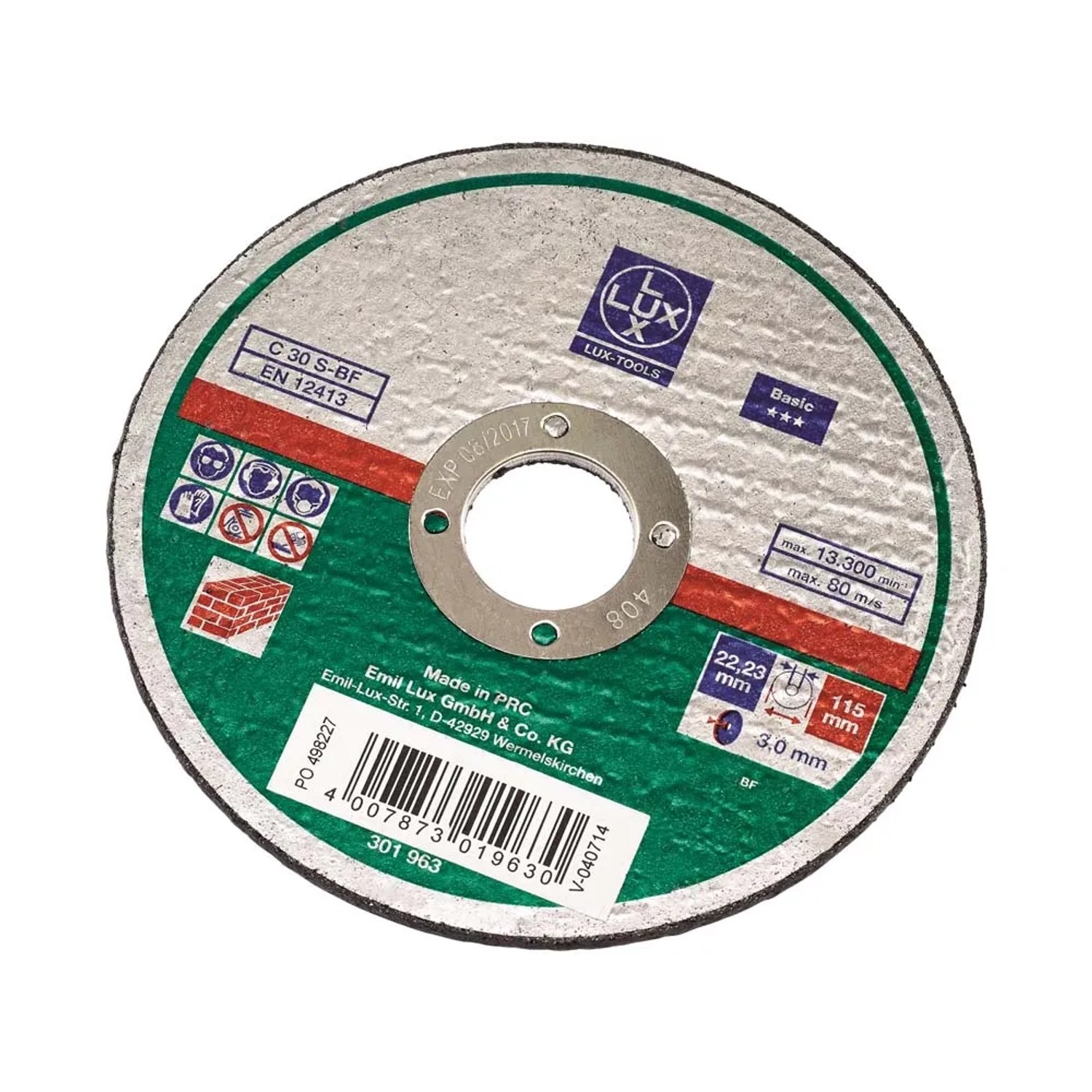 LUX-TOOLS Tarcza do cięcia kamienia śr. 115 mm grubość 3 mm