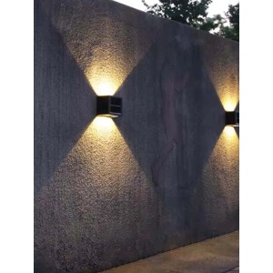 Düwi Kinkiet solarny NIKE 12LED 3500/6500K IP44 czarny