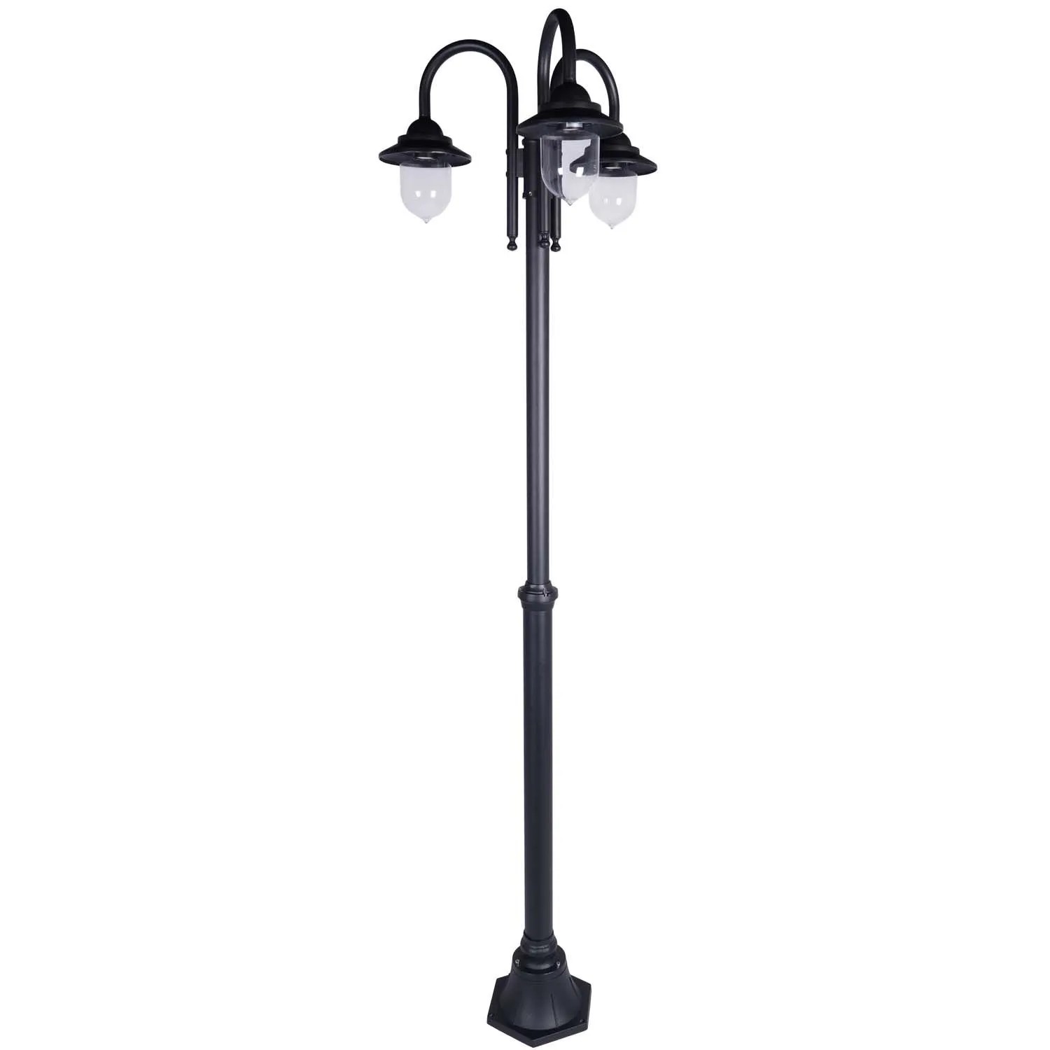 Goldlux Latarnia ogrodowa DAKOTA 3xE27 max. 12W IP44 wys. 210cm czarna