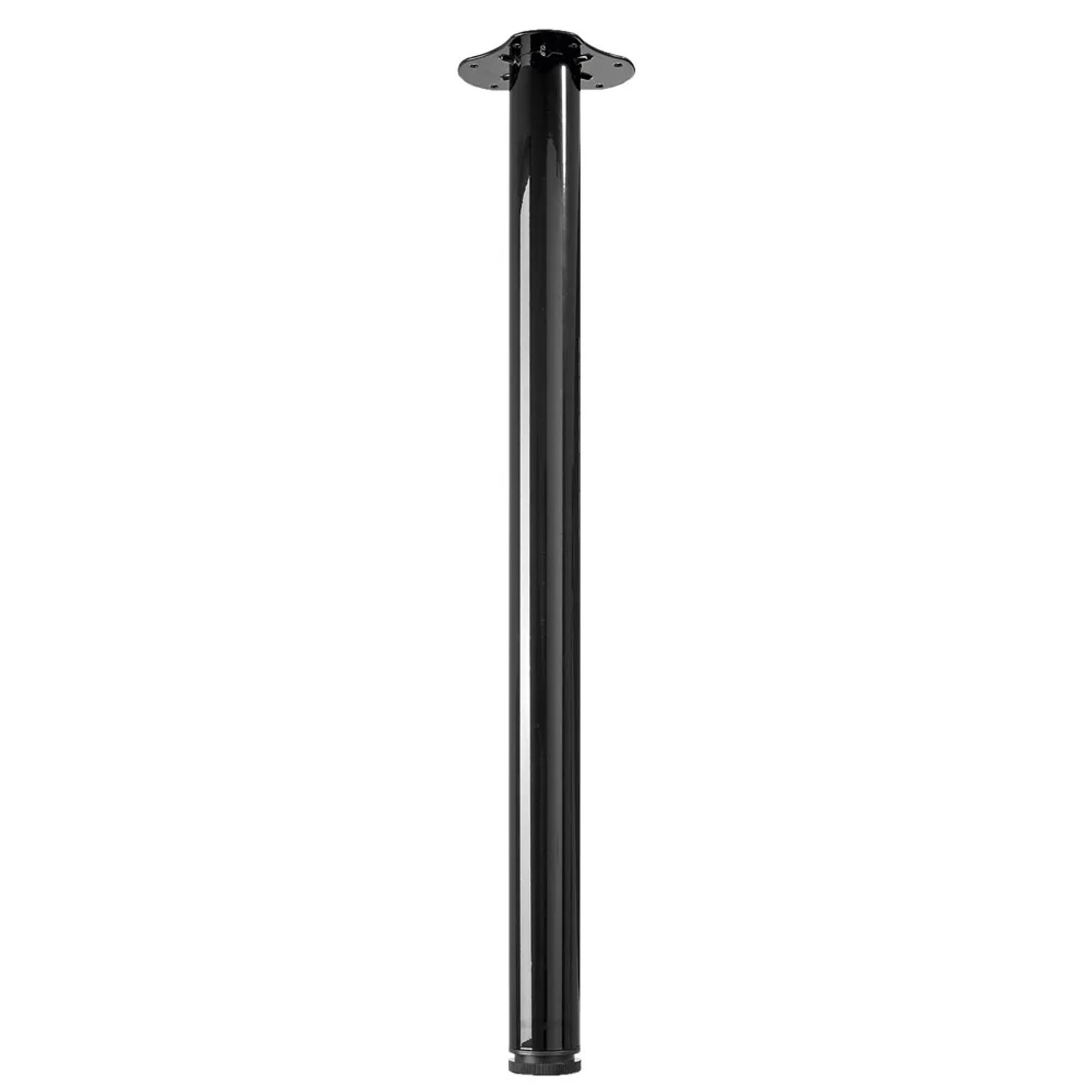 Hettich Noga meblowa stalowa h840-870mm 150kg czarna ø 60mm