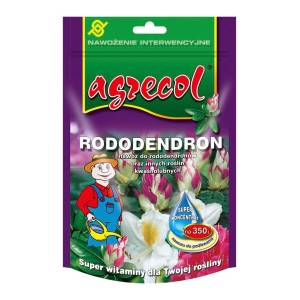 Opakowanie nawozu do rododendronów Agrecol. Specjalny nawóz do rododendronów i innych roślin kwasolubnych.