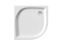 RAVAK Brodzik ELIPSO PRO Flat 90x90x3 cm półokrągły  biały niski