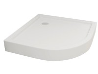 Durasan Brodzik DNBR półokrągły R55 biały 80 x 80 x 14 cm