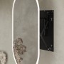 Lustro LED Comet Czarne 50x90cm_3
