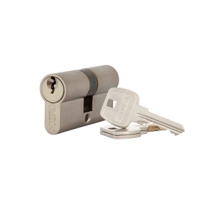 t.b.t. Wkładka do zamka drzwi z kluczami, kolor srebrny.