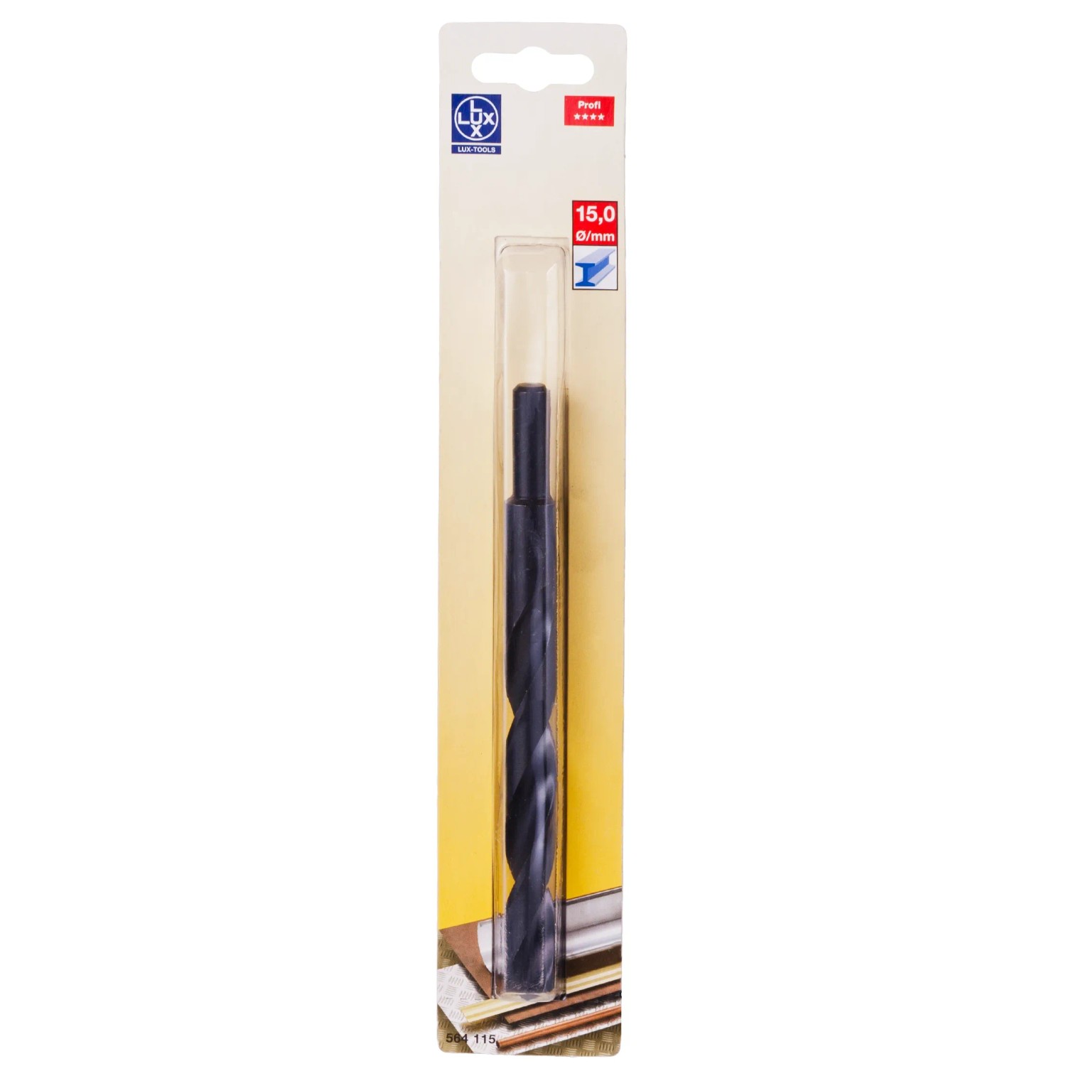 LUX-TOOLS Wiertło do metalu HSS 15 x 169 mm