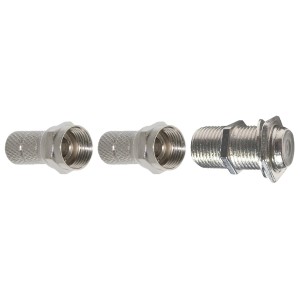 t.b.t. Złącza kabli koncentrycznych, złącza F, wykonane z metalu.