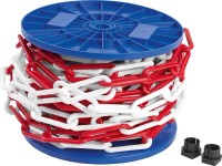 Łańcuch plastikowy biało/czer 8mm