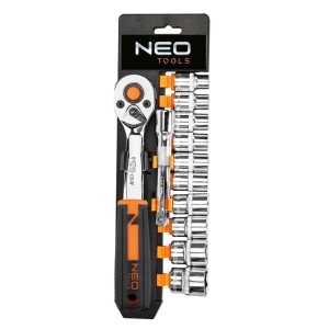Neo Tools Zestaw kluczy nasadowych 3/8" - 12 szt.