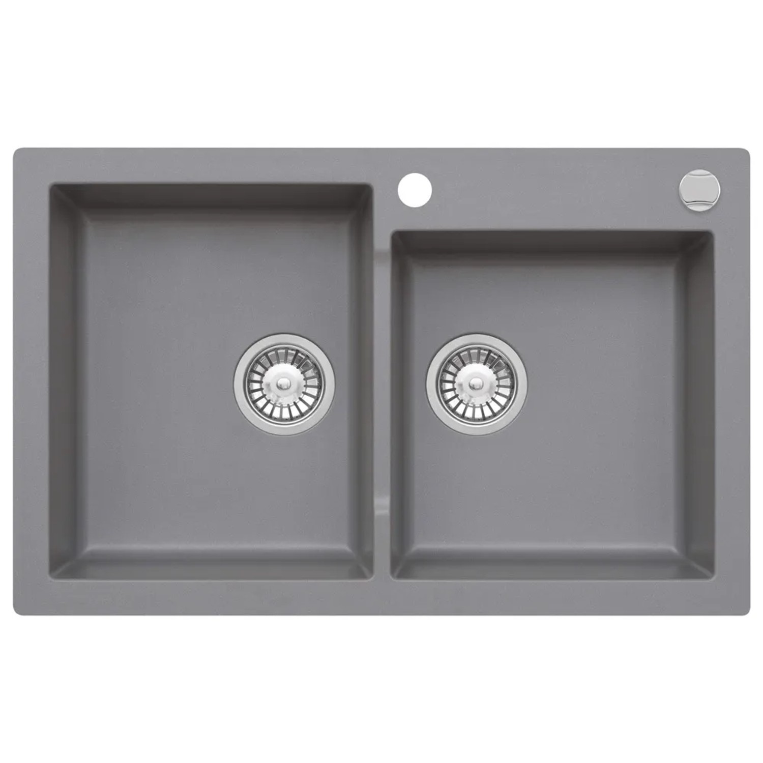 Zlewozmywak Mojito 14 2-kom. moonlight grey 79x50 cm