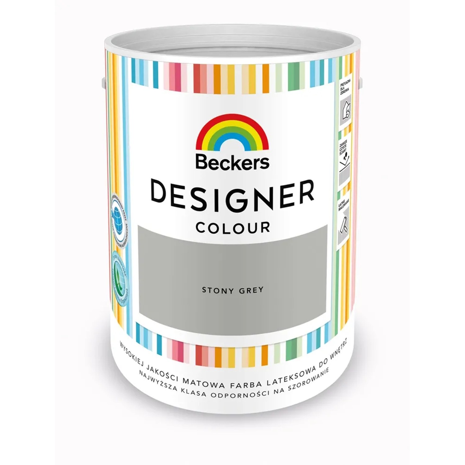 Farba lateksowa Beckers Designer stony grey 5 l