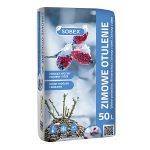 Zimowa ochrona roślin, włóknina, worek 50L. Chroni róże i krzewy ozdobne przed mrozem.