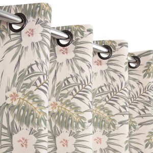 Dekoracyjna zasłona we wzór tropikalnych liści i kwiatów, z kategorii Zasłony i firany.