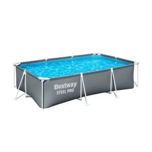 Basen na stelażu Steel Pro z pokrywą - 201 x 300 x 75 cm