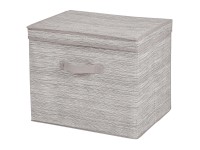 Pudełko MIAMI z pokrywą 40 x 25 x 30 cm beżowe