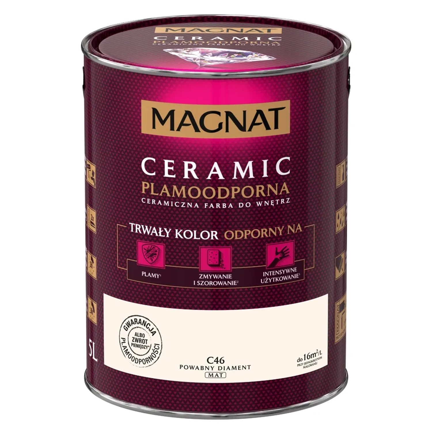 Farba Magnat Ceramic powabny diament 5 l
