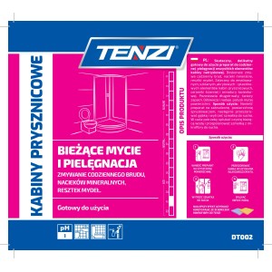 T.b.t. środek do czyszczenia kabin prysznicowych do codziennej pielęgnacji i czyszczenia.
