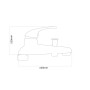 Granitan Bateria wannowa 3 otworowa Alfa chrom_3