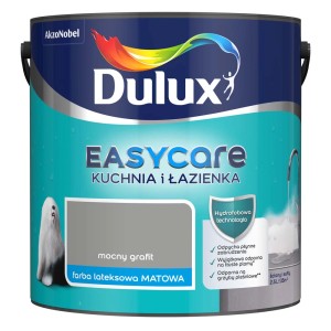 Dulux EasyCare farba do łazienki, mocny grafit (mocny grafit), farba lateksowa, matowa. Idealna do kuchni i łazienki.