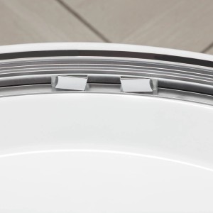 Kabina półokrągła Aruba chrom 5mm bez brodzika 185x80