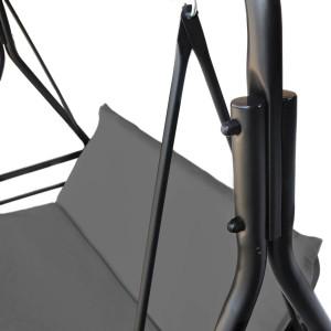 Huśtawka ogrodowa DAKOTA szara 3-osobowa